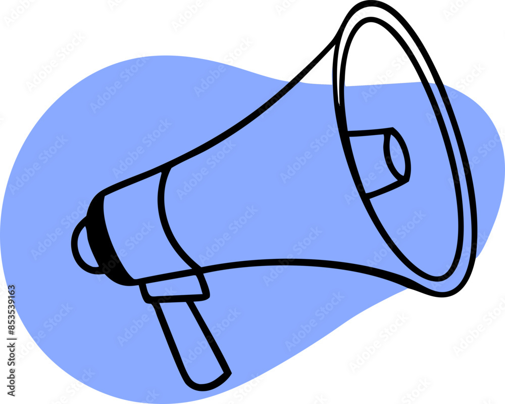 Fototapeta premium megaphone icon svg