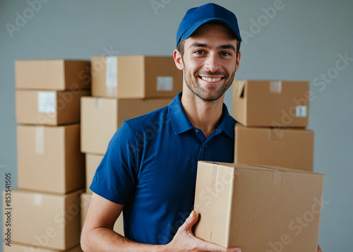 Confident Warehouse Worker: Logistics and Distribution Expert