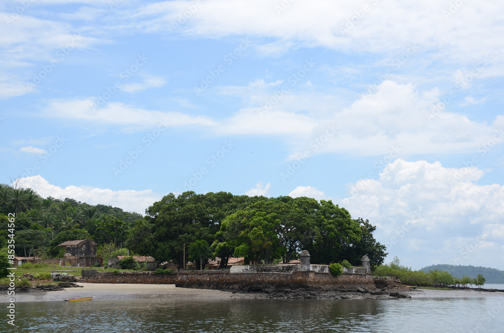 Fort of Santa Cruz do Paraguaçu is located on the right bank of the mouth of the Paraguaçu river, Maragojipe - Bahia - Brazil Fort of Santa Cruz do Paraguaçu is located on the right bank of the mouth of the Paraguaçu river, Maragojipe - Bahia - Brazil