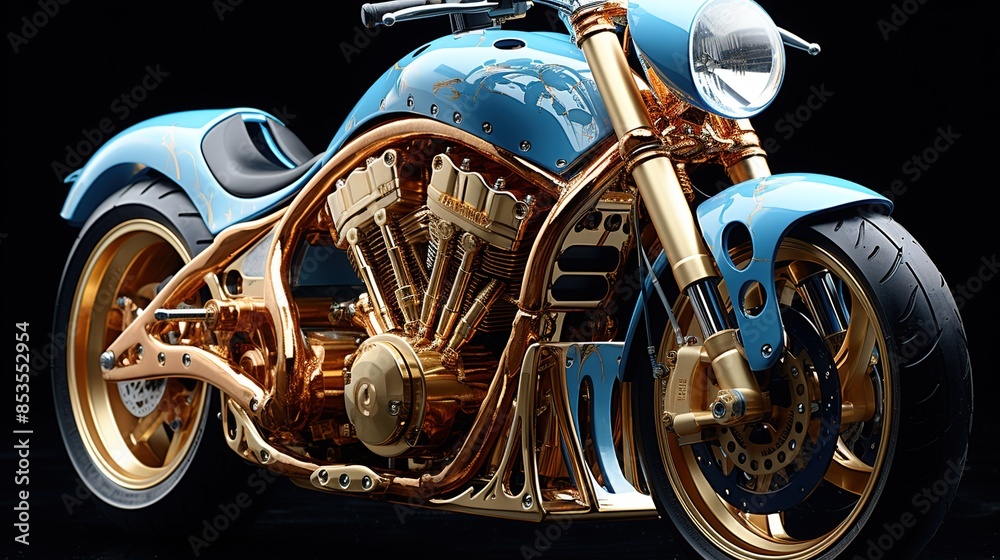 Fototapeta premium motorcycle on the street