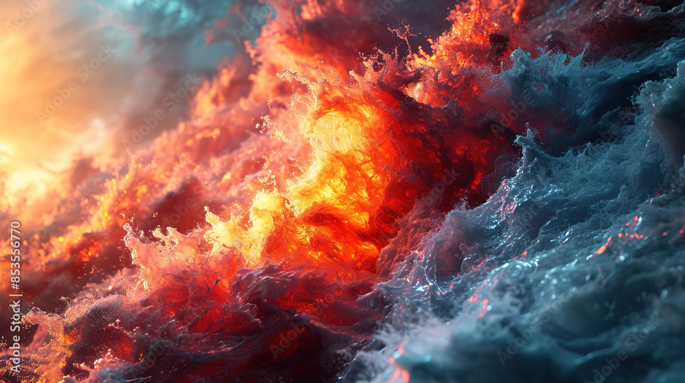 Fototapeta premium Beautiful Spiral Galaxy Space Colorful Aesthetic Abstract Art Wallpaper Background