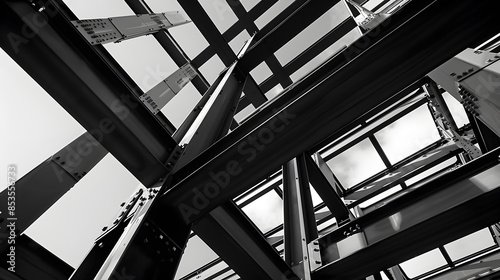 Part of steel structure building