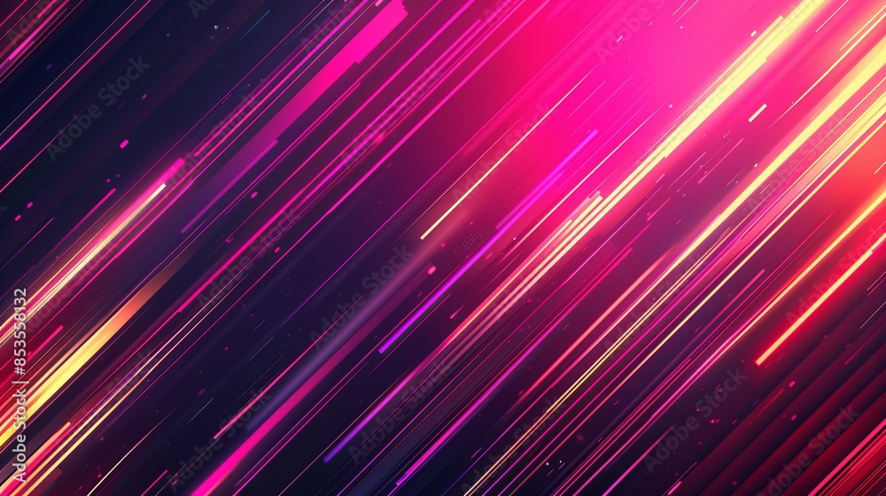 abstract lines background gradient in cyberpank style