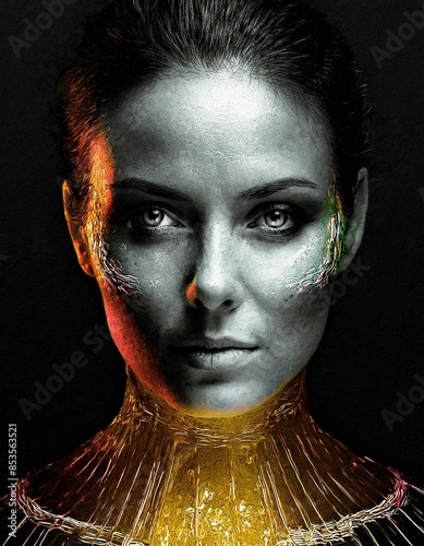 portrait of a woman with makeup © Daniel