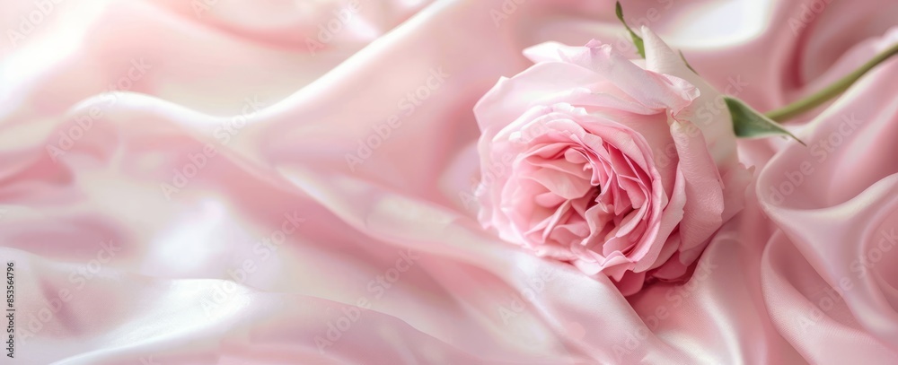 Light pink silk background with roses, light tones, blurred edges, delicate texture, and a sense of atmosphere Light pink silk background with roses, light tones, blurred edges, delicate texture, and a sense of atmosphere