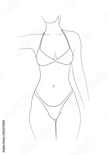 woman in bikini