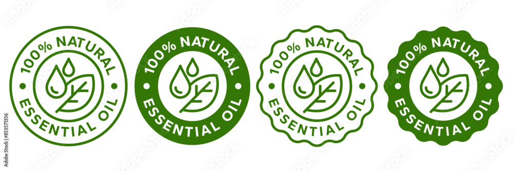 Essential oil drop icon for beauty and skincare natural product certificate label. Essential oils sticker logo for body lotion, cream and shampoo moisturizer, spa wellness fragrance. Essential oil drop icon for beauty and skincare natural product certificate label. Essential oils sticker logo for body lotion, cream and shampoo moisturizer, spa wellness fragrance.