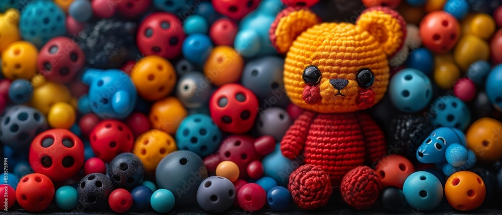 Set Of Children's Balls And Soft Bears. Generative AI
Set Of Children's Balls And Soft Bears. Generative AI