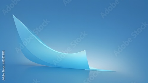 青い抽象的な形のデザインなOSの初期壁紙のような背景イラスト photo