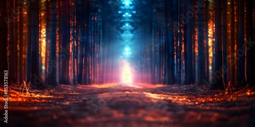 Exploring a Creative Forest Where Dreams Blossom into Reality and Shape Destiny. Concept Fantasy Forest, Dreamy Landscapes, Imaginative Photography, Enchanted Scenes, Magical Creatures