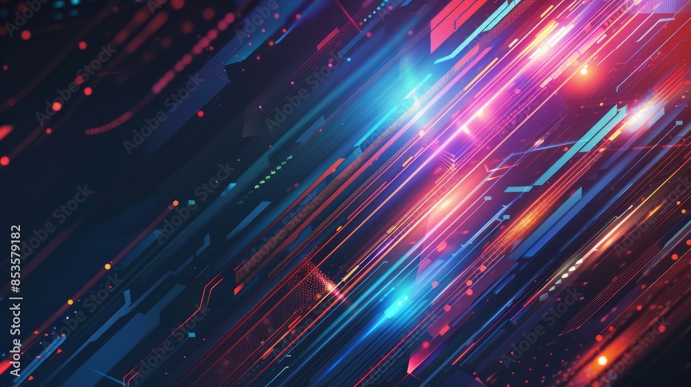 Fototapeta premium Modern Tech Abstract Background. Modern and digital background for business