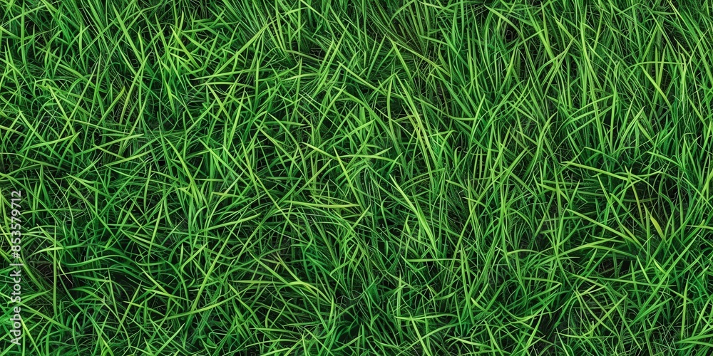 Vibrant Green Grass Blades