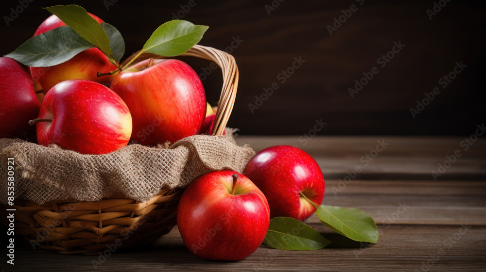 apple in basket apple in basket