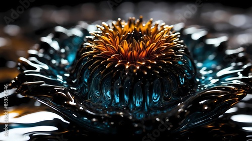 Ferrofluid wallpaper, Background, 8k, High quality, Bokeh background