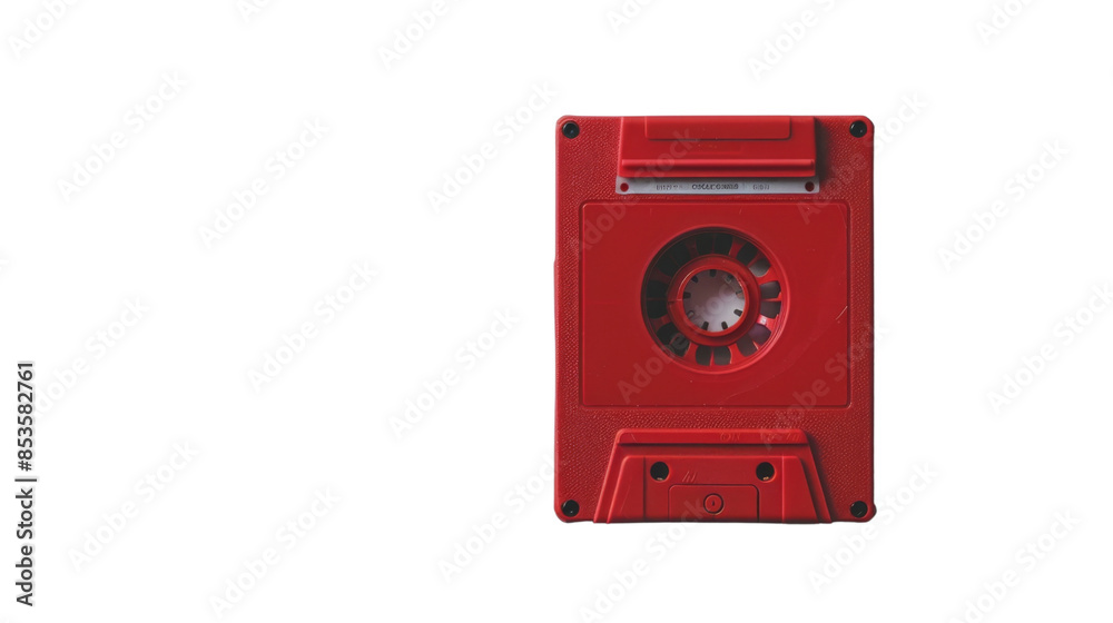 Fototapeta premium Cassette tape on white background