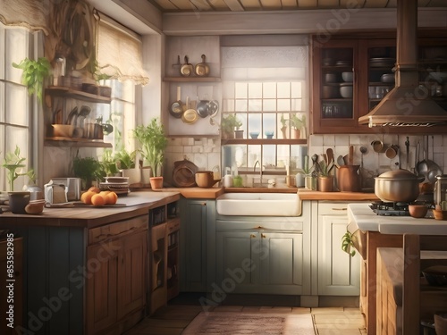Cozy Kitchen Room Inspiration Photography Art