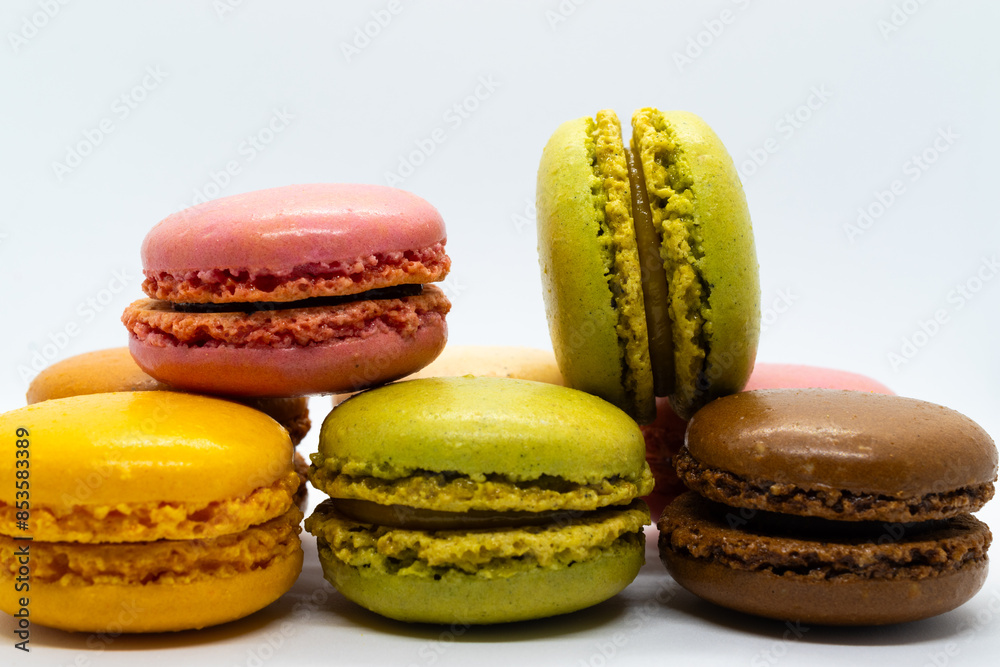 macaroons on a table