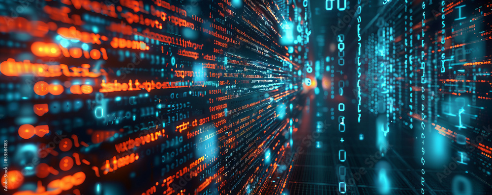 A computer screen filled with lines of code, the language of the digital world. A computer screen filled with lines of code, the language of the digital world.
