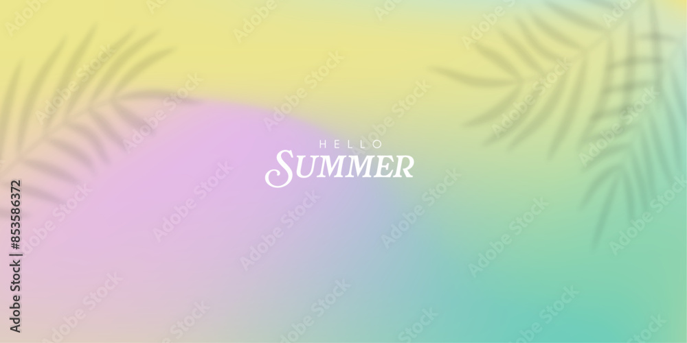 Summer background of the shadow of palm leaves Summer background of the shadow of palm leaves