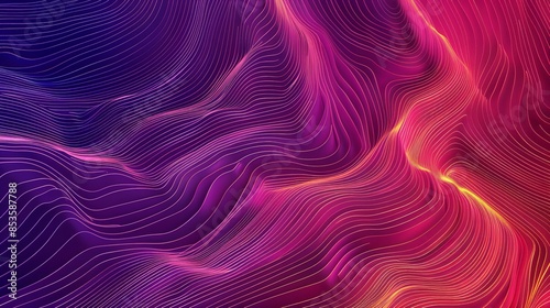 abstract lines background gradient in cyberpank style