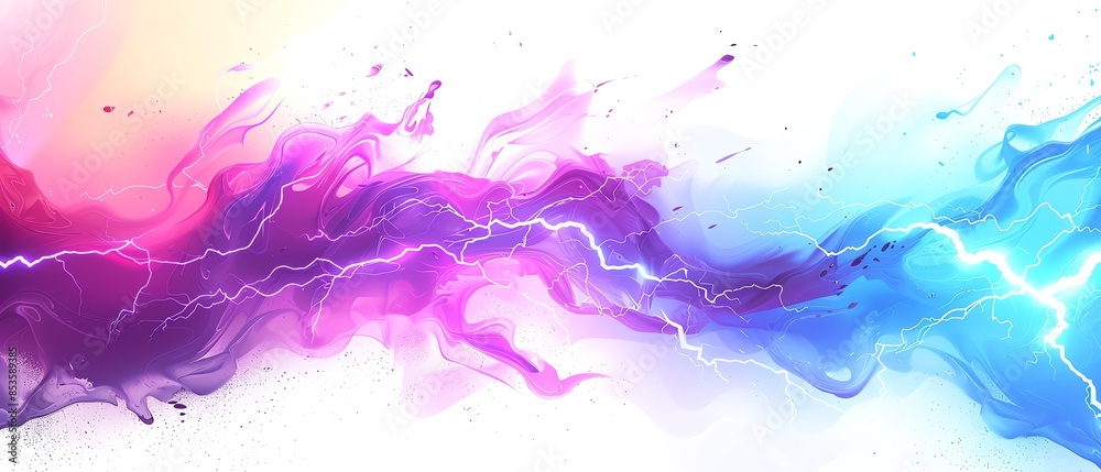 Abstract colorful background with lightning Abstract colorful background with lightning