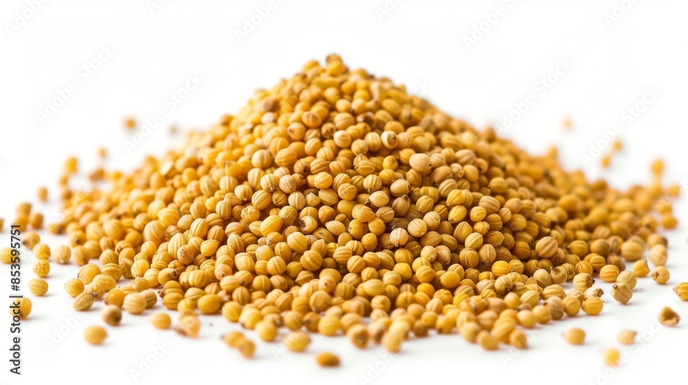 Golden Coriander Seeds Pile Generative AI Golden Coriander Seeds Pile Generative AI