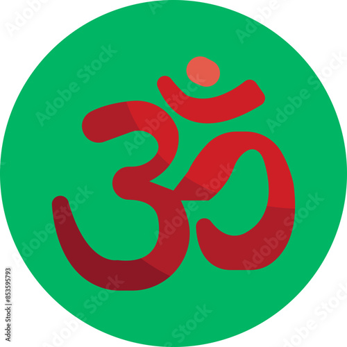 Icon of Hinduism, a vibrant religion known for its spiritual practices, sacred texts like the Vedas, and cultural richness spanning thousands of years.