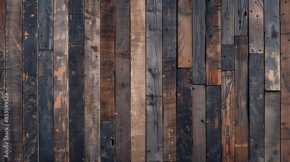Reclaimed wood wall forming rustic texture background Reclaimed wood wall forming rustic texture background