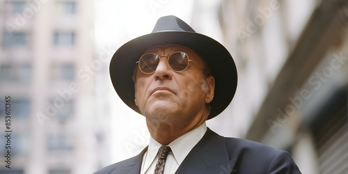 Vito Corleone adapts to changing organized crime in New York City. Concept Organized Crime, Adaptation, New York City, Vito Corleone, Changes in Crime Syndicates photo