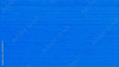 Blue screen glitch on old TV, analog TV background, no signal.