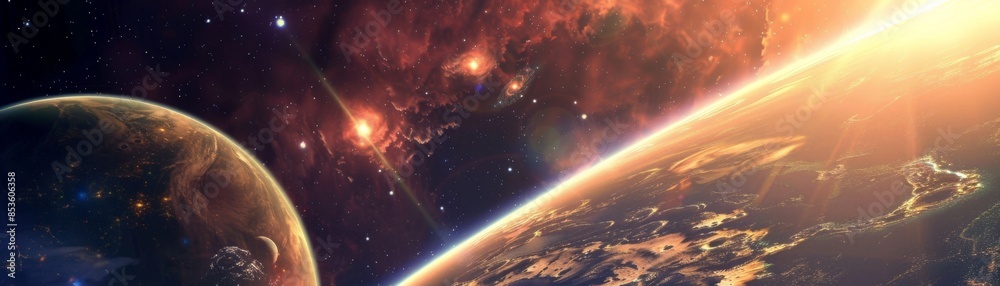 Obraz premium Discover the Future: 7 Space Exploration Technologies Leading Interplanetary Travel - Futuristic and Inspiring Images!