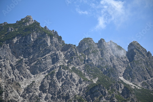 mountains and clouds