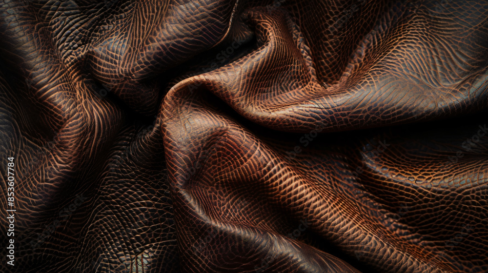 Cuir marron gros plan macro texture Cuir marron gros plan macro texture