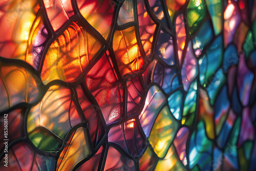 Generative ai on theme of beautiful texture broken glass for design natural abstract background