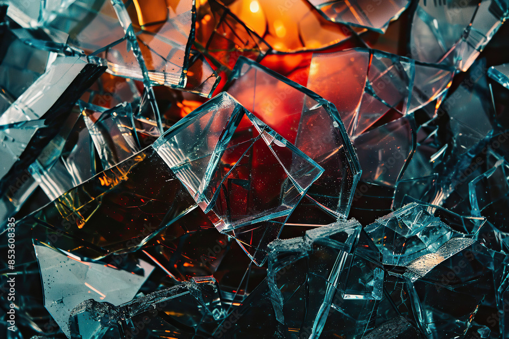 Generative ai on theme of beautiful texture broken glass for design natural abstract background Generative ai on theme of beautiful texture broken glass for design natural abstract background
