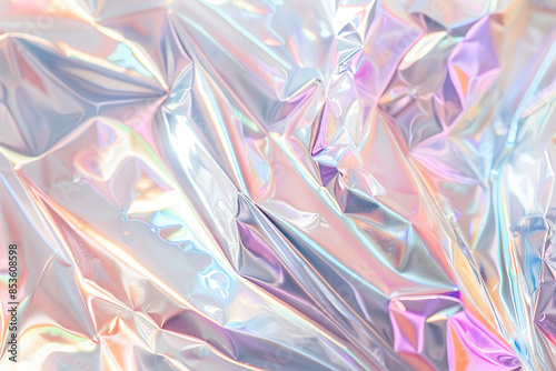 Generative ai on theme of beautiful texture metal creasy foil, design natural abstract background