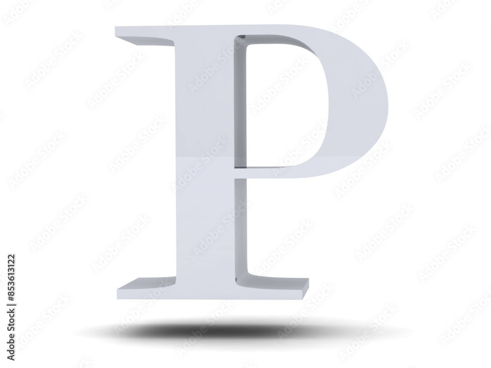 Silver 3D font on white background. 3d rendering Silver 3D font on white background. 3d rendering