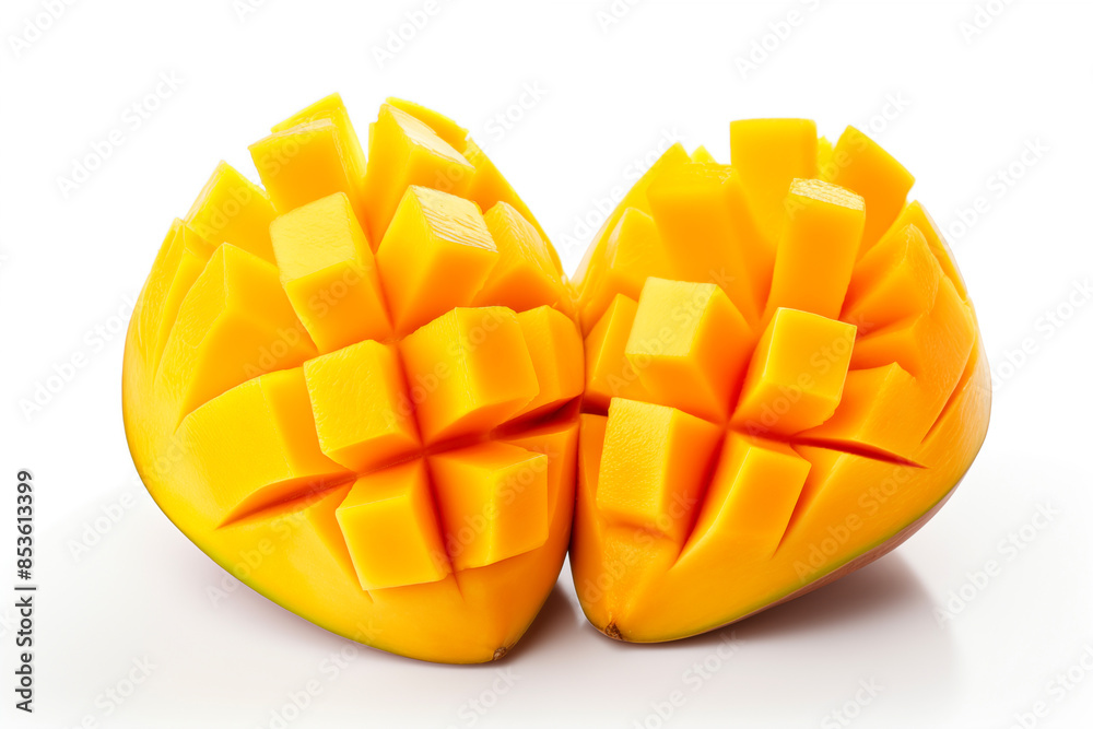 Mango fruit isolated on a white background cutout with clipping path Mango fruit isolated on a white background cutout with clipping path