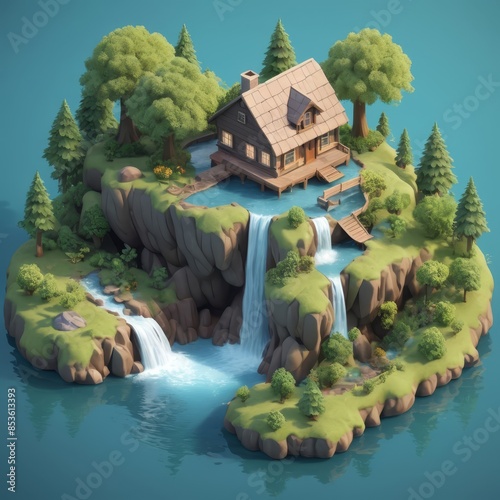 Gambar preview tidak disimpan di server AstaDigital
Judul

arafed house on a small island with a waterfall and a bridge photo