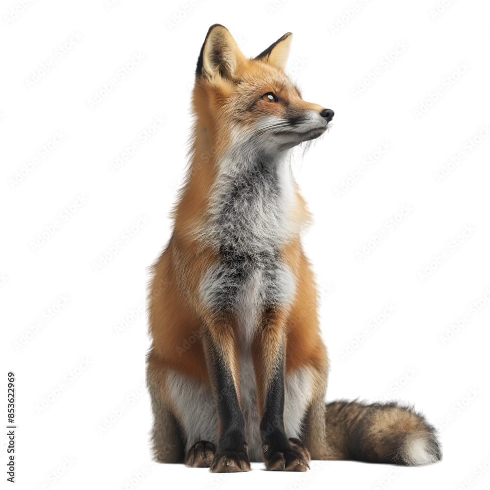 Fox on transparent background Fox on transparent background