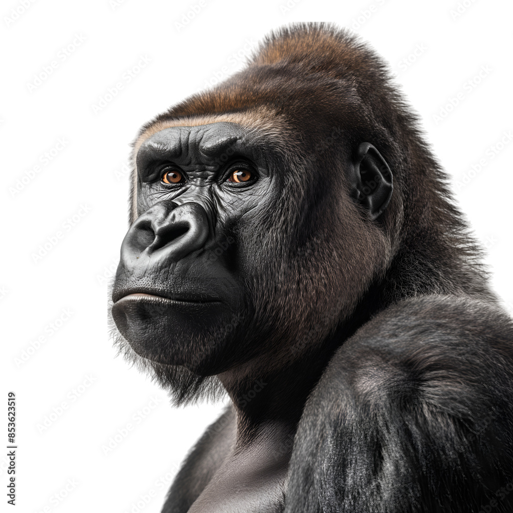 Gorilla on transparent background Gorilla on transparent background
