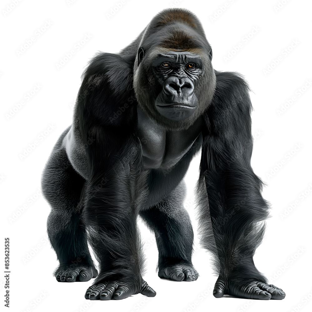 Gorilla on transparent background Gorilla on transparent background