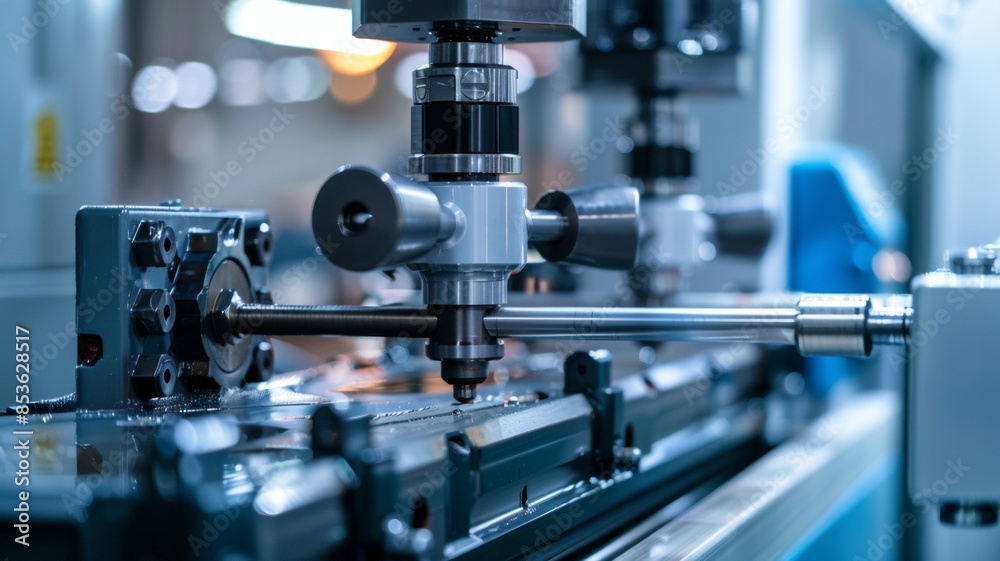 Close-Up of Industrial Precision Drilling Machine
Close-Up of Industrial Precision Drilling Machine