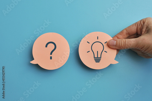 Two conversational clouds. Symbol of the need to write, ask something