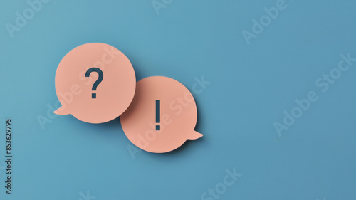 Two conversational clouds. Symbol of the need to write, ask something
