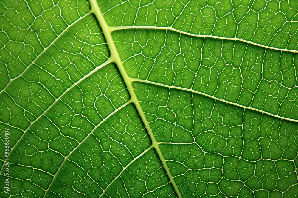 Green Elegance: Up-Close with a Leaf's Delicate Patterns Green Elegance: Up-Close with a Leaf's Delicate Patterns