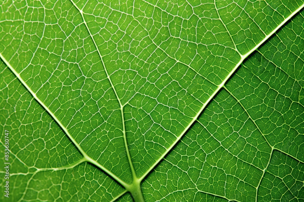 Green Elegance: Up-Close with a Leaf's Delicate Patterns Green Elegance: Up-Close with a Leaf's Delicate Patterns