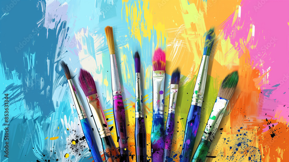 Obraz premium watercolor paint strokes