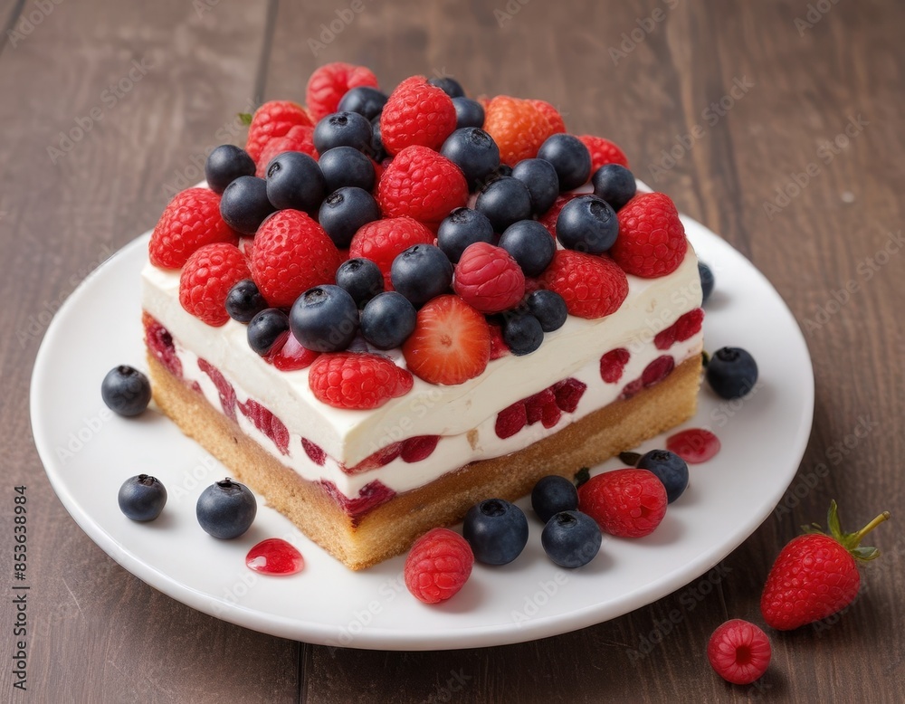cake with berries cake with berries
