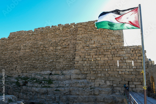 View at the fort of Karak in Jordan photo